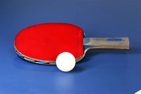 The difference between an outdoor and indoor ball is that the outdoor. Table Tennis Paddle and Ball image - Free stock photo ...