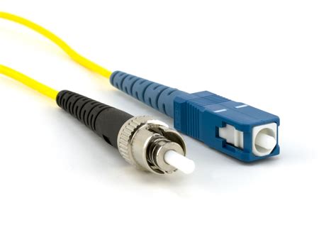 M Singlemode Simplex Fiber Optic Patch Cable Sc To St Computer Cable Store