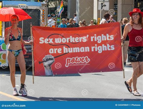 sex workers walking in capital pride parade editorial stock image image of carrying umbrella