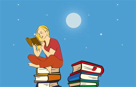 Free Images Reading Book Sky Star Moon Night Education Hobby