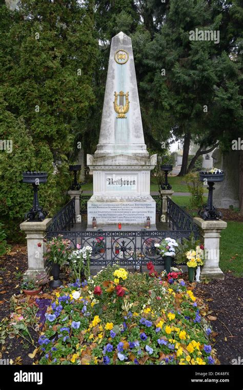 Grave Of Ludwig Van Beethoven Composer Zentralfriedhof Central
