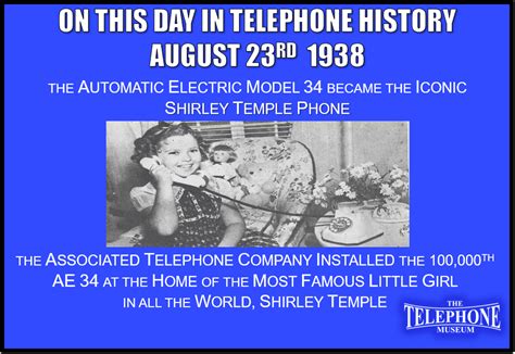 On This Day In Telephone History August 23rd 1938 The Telephone