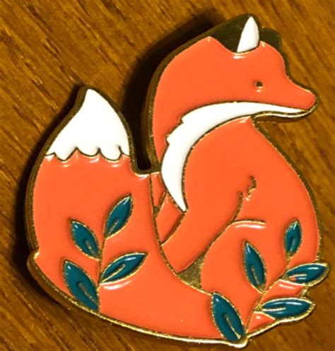 Woodland Fox Pin Etsy