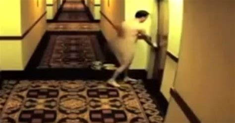 Never Do This At A Hotel Cameras Capture Naked Man Locked Outside Of