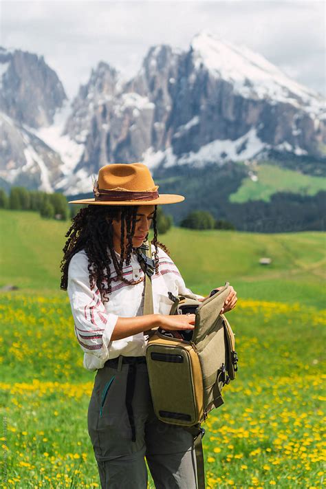 Photographer Enjoying Dolomites By Stocksy Contributor Kike Arnaiz