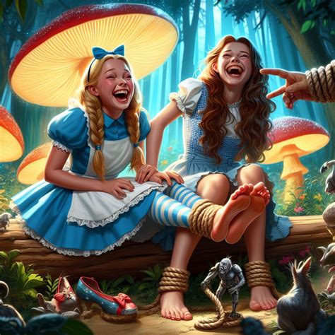 Wonderland Oz Crossover Dorothy And Alice Caught By Tool04 On Deviantart