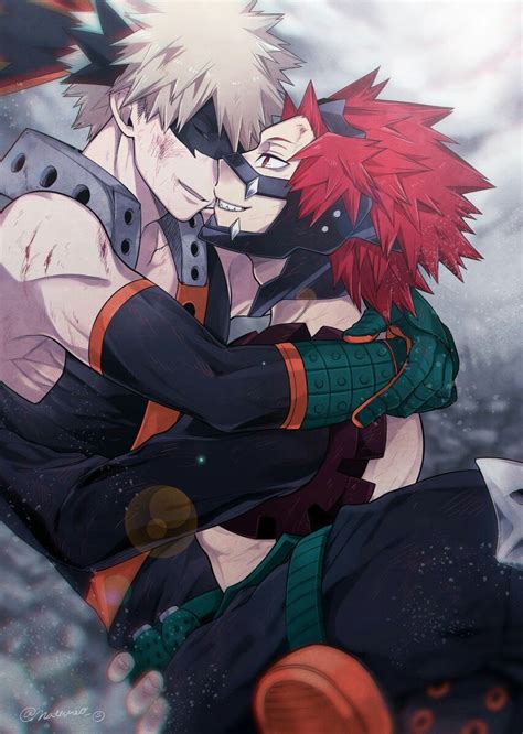 Boku No Hero Academia Katsuki Bakugou Kirishima Eijirou Kiribaku Mha Hero Kirishima