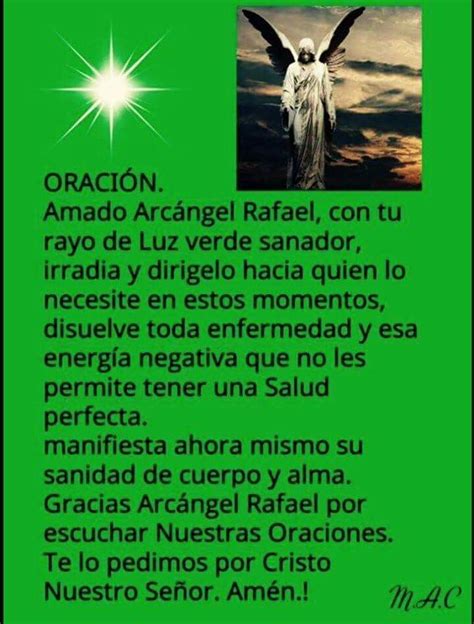 Oracion Arcangel Rafael Salud K Institutefor Contemporaryevolution