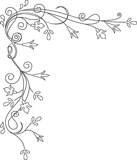 Flower Borders Coloring Sheet Coloring Pages