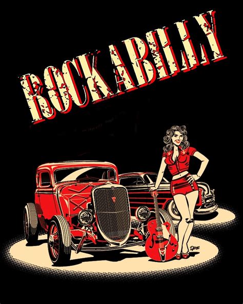 poster art hot rod rockabilly rockabilly hot rods poster art