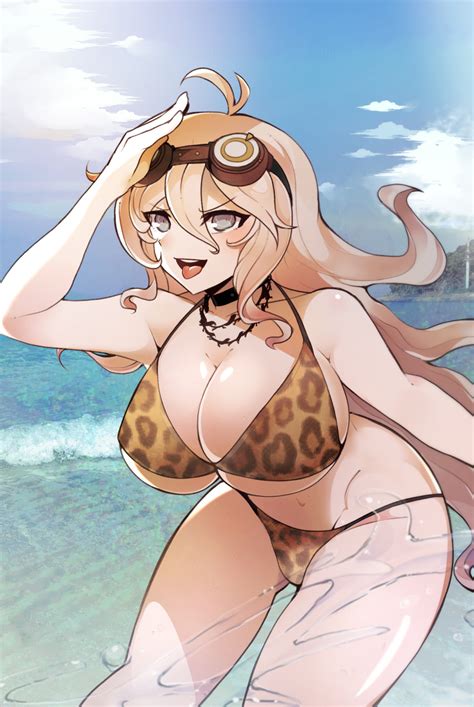 iruma miu danganronpa series absurdres highres 1girl bikini breasts large breasts solo