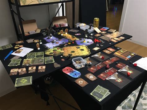 Our permanent Gloomhaven set up for the holidays - 13 scenarios