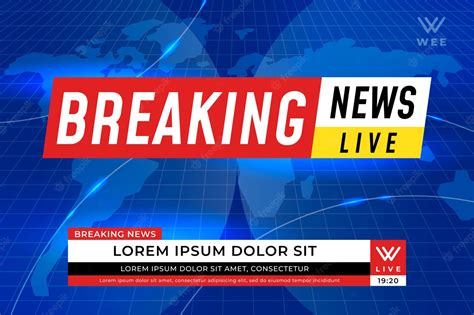 Free Vector Live Breaking News Template Style