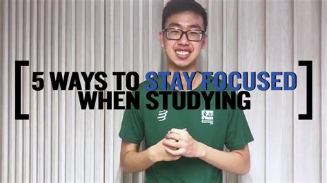 5 Ways To Stay Focused When Studying Youtube