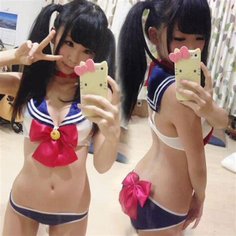 Anime Sailor Moon Women Cosplay Costume Underwear Swimwear Sexy Bikini