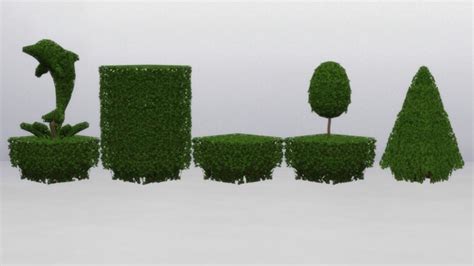 Hedges And Topiaries From Ts2 By Thejim07 At Mod The Sims 4 Sims 4 Updates