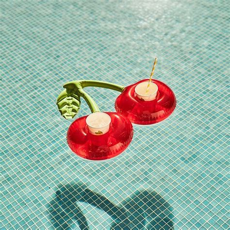 Buy Cherry Shaped Red Swimming Pool Drink Holders