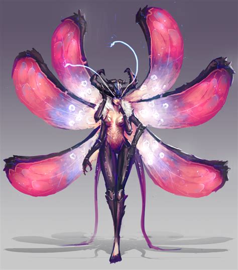 Artstation Succubus Concept Insect Variation Jeff Chen In