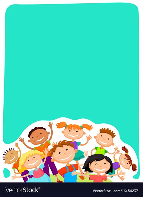 Background Blank With Kids Summer Camp Royalty Free Vector