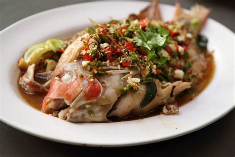 Steamed Sea Bass With Chili Lime And Garlic Recipe