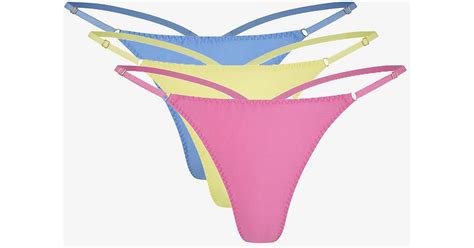 Agent Provocateur Pack Of Three Trixie Adjustable Side Low Rise Stretch