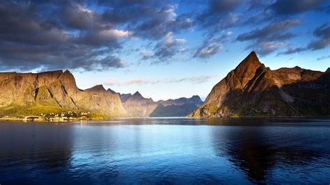 Обои Норвегия Лофотенские острова Norway Lofoten Islands Europe