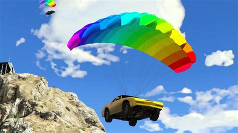 These Cars With Parachutes Are So Fun Gta 5 Online Race Youtube