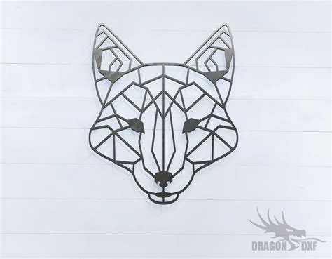 Fox Geometric Deco Animals Dxf Download — Dragondxf
