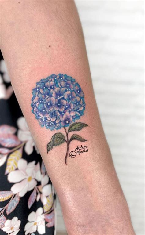 Blue Flower Tattoo | InkStyleMag