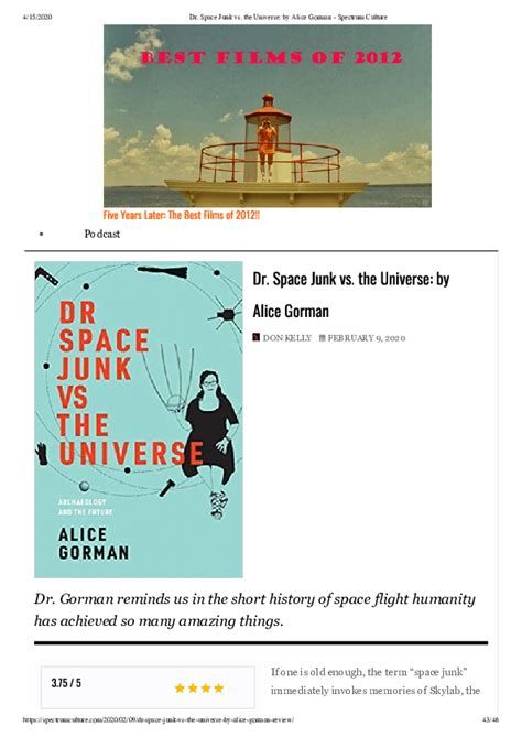 Pdf Dr Space Junk Vs The Universe By Alice Gorman Alice Gorman