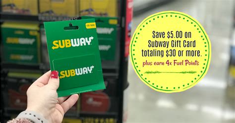 Subway is an american fast food restaurant franchise that primarily sells submarine sandwiches, salads and beverages. Save $5.00 on Subway Gift Card Totaling $30.00 or More + Earn 4x Fuel Points! | Kroger Krazy