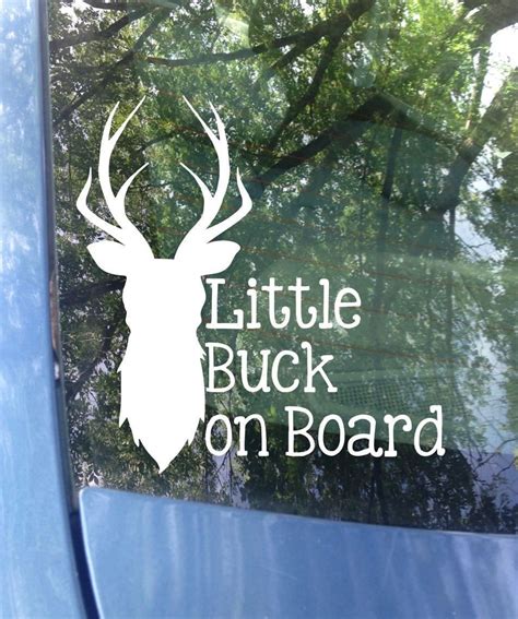Little Buck On Board Car Decal Bucks Baby On Board Safety Bumper