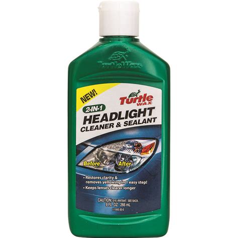 Turtle Wax Headlight Cleaner Sealant Ml Headlight Cleaner