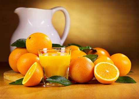Fonds Decran Orange Fruit Jus Verre Cruche Nourriture Télécharger Photo