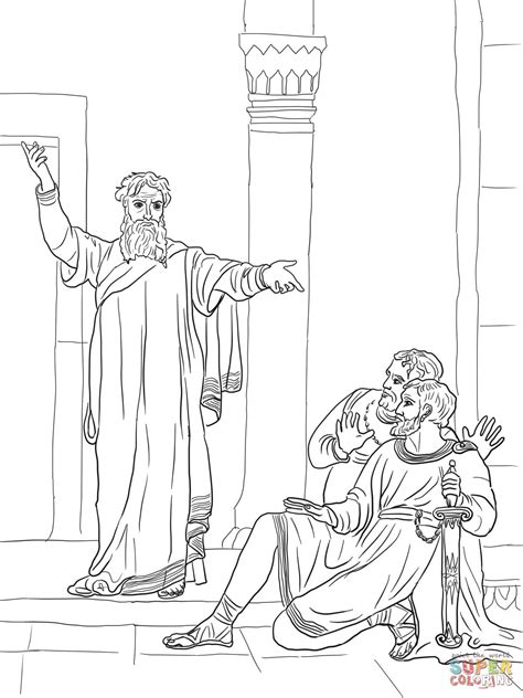 Jeremiah Warns the People | People coloring pages, Bible coloring pages, Bible coloring