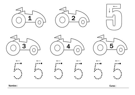 Números Del 1 Al 5 Fichas De Matemáticas Para Infantil En 2021