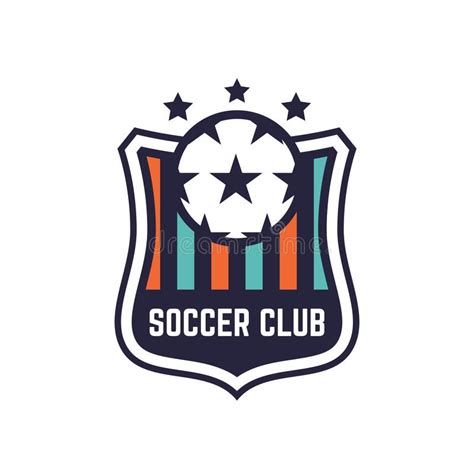 Logotipo O Insignia Del Club Del Fútbol O Del Fútbol Ilustración Del