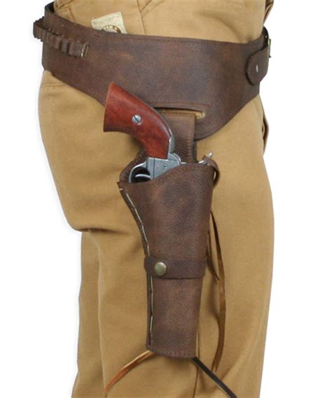 4445 Cal Western Gun Belt And Holster Rh Draw