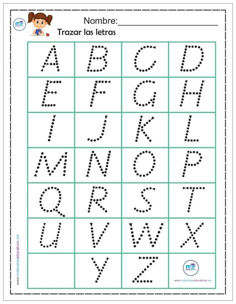 A Printable Worksheet With The Letters And Numbers In Spanish