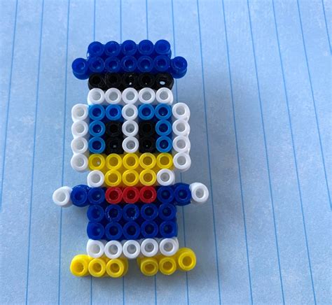 Donald Duck Perler Bead Pin Etsy