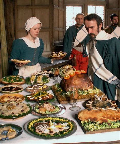 A Re Enactment Of A Tudor Feast Courtesy Of The Tudor Group Food