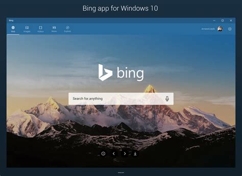 Free Download Bing App For Windows 10 Concept By Armend07 1047x764 For Your Desktop Mobile