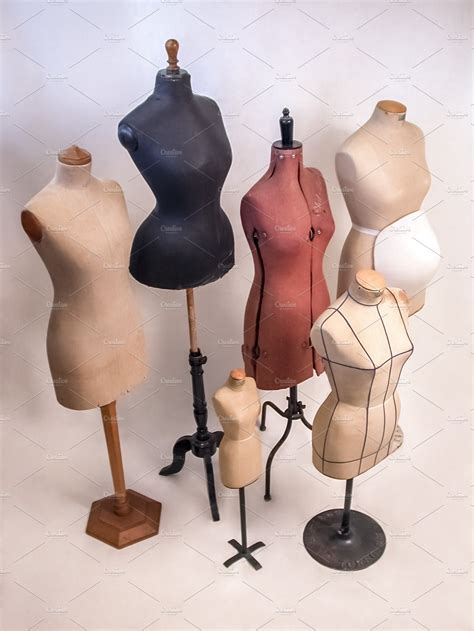 Vintage Tailor Dummy Mannequins | High-Quality Beauty & Fashion Stock Photos ~ Creative Market
