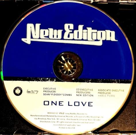 New Edition One Love Cd Bad Boy Records Ebay