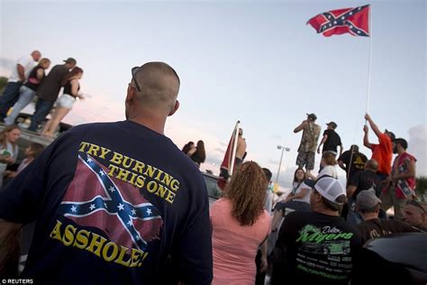 Hundreds Rally For Confederate Pride Parade Displaying Rebel Battle