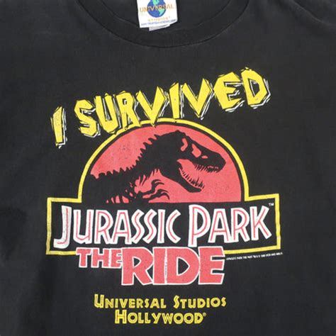 Vintage Jurassic Park Ride T Shirt Universal Studios 90s For All To Envy