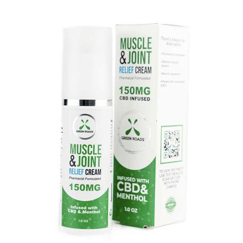 Green Roads Cbd Muscle And Joint Pain Relief Cream 150mg Mpc