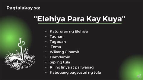 Elehiya Sa Kamatayan Ni Kuya Isinalin Sa Filipino Nipat V