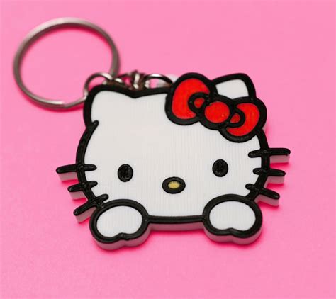 3d File Hello Kitty Keychain Toytaku Prints 👋・3d Printer Model To
