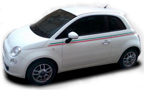 Shop Fiat 500 Italian Stripes Fiat 500 Side Stripes